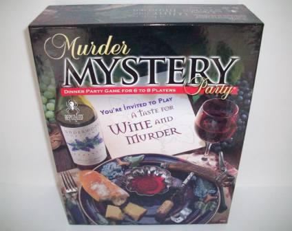 Murder Mystery Party "A Taste for Wine & Murder" - Board Game